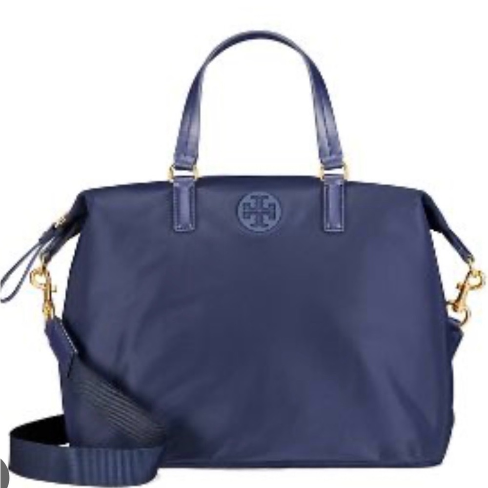 Authentic Tory Burch Tilda Nylon Slouchy Satchel with detachable strap